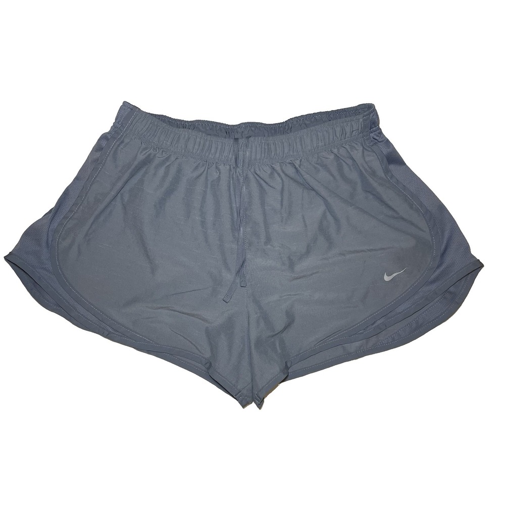 Nike Dri-FIT Women's Blue/Gray Athletic Shorts Elastic Waist Lightweight XL